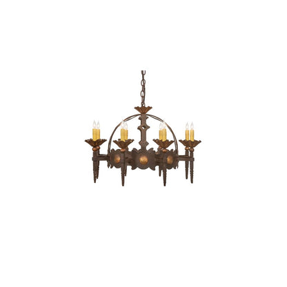 Antibes 8 Light 28" Wide Taper Candle Style Chandelier