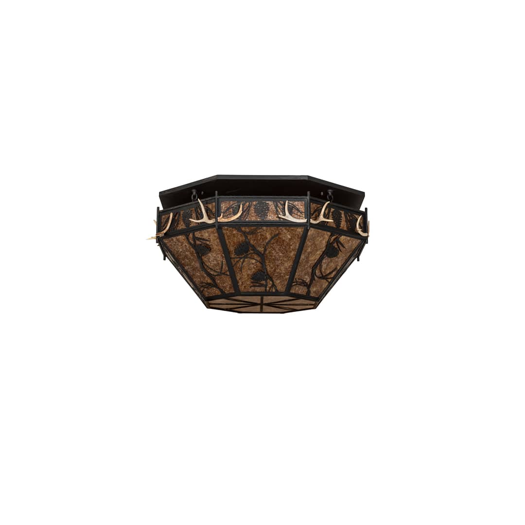 Whispering Pines 8 Light 46" Wide Semi-Flush Ceiling Fixture