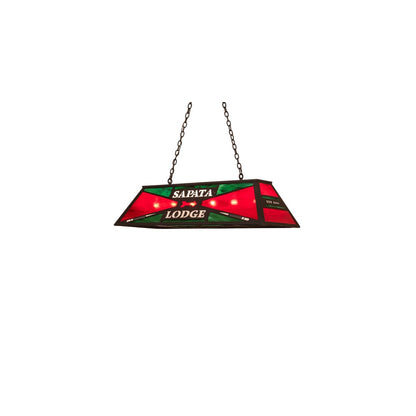 6 Light 48" Wide Billiard Linear Pendant