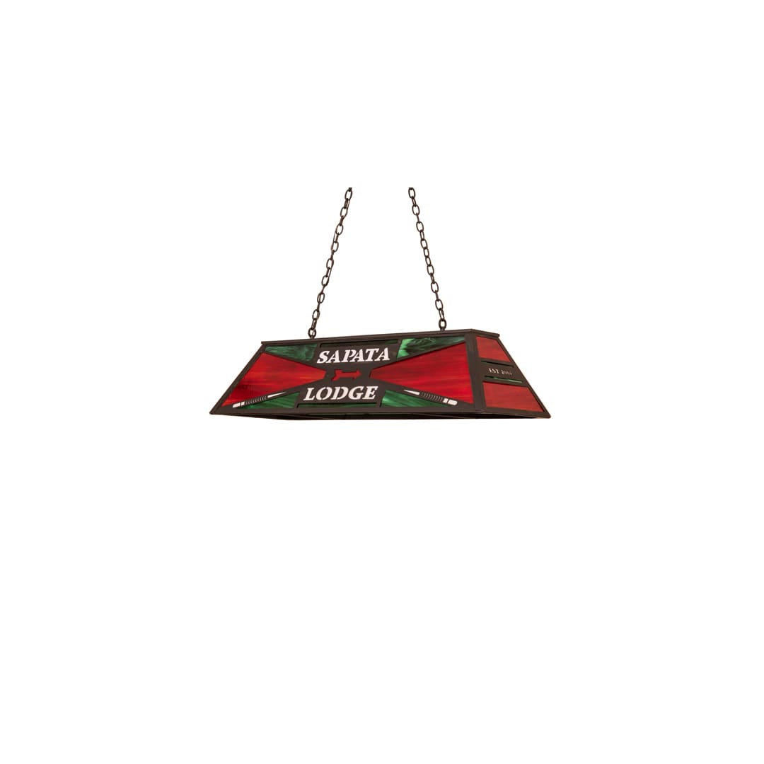 6 Light 48" Wide Billiard Linear Pendant