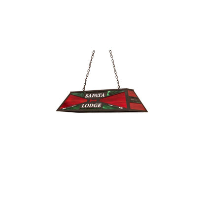 6 Light 48" Wide Billiard Linear Pendant