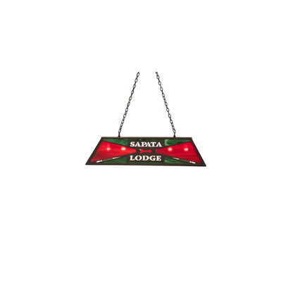 6 Light 48" Wide Billiard Linear Pendant