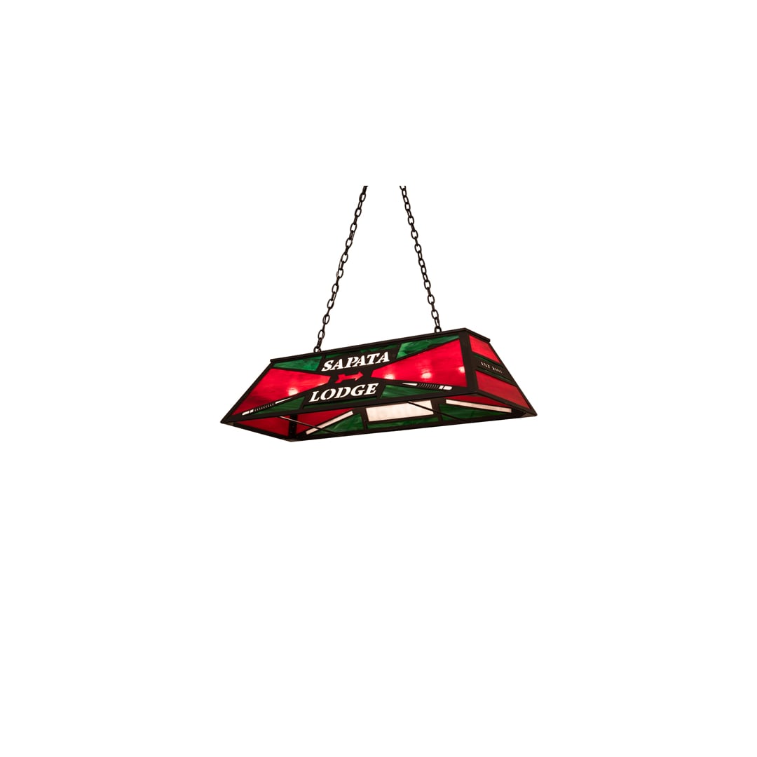 6 Light 48" Wide Billiard Linear Pendant