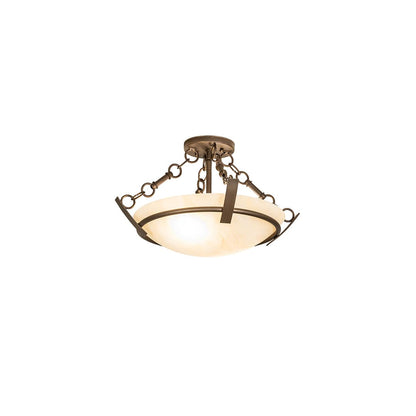 Covina 2 Light 18" Wide Semi-Flush Bowl Ceiling Fixture