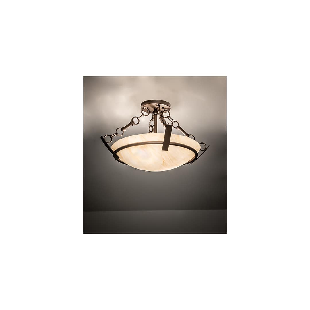 Covina 2 Light 18" Wide Semi-Flush Bowl Ceiling Fixture
