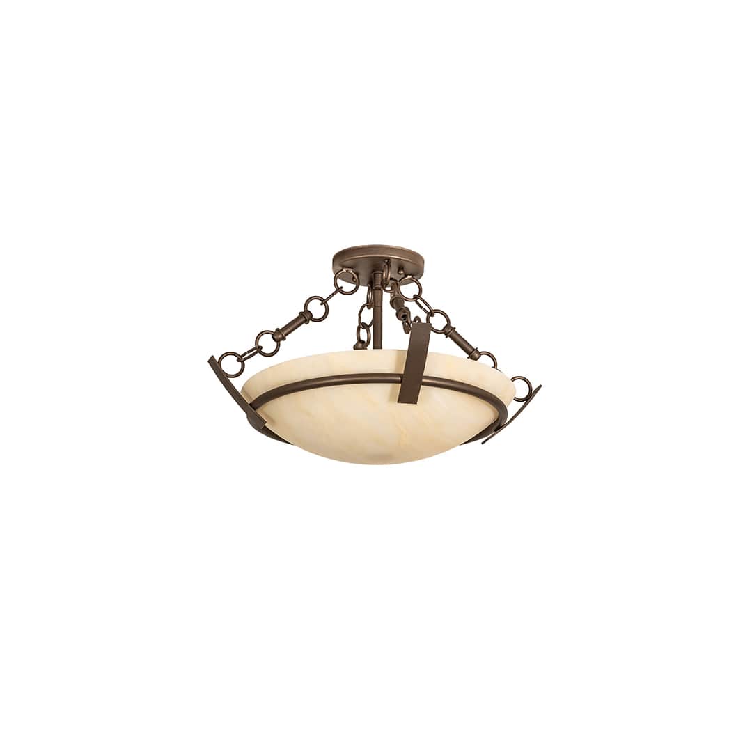 Covina 2 Light 18" Wide Semi-Flush Bowl Ceiling Fixture