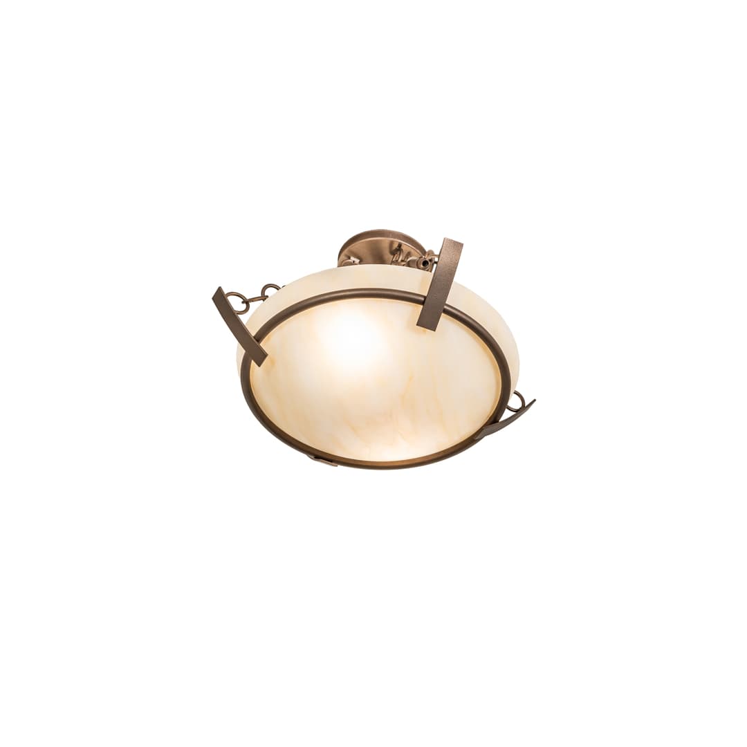 Covina 2 Light 18" Wide Semi-Flush Bowl Ceiling Fixture
