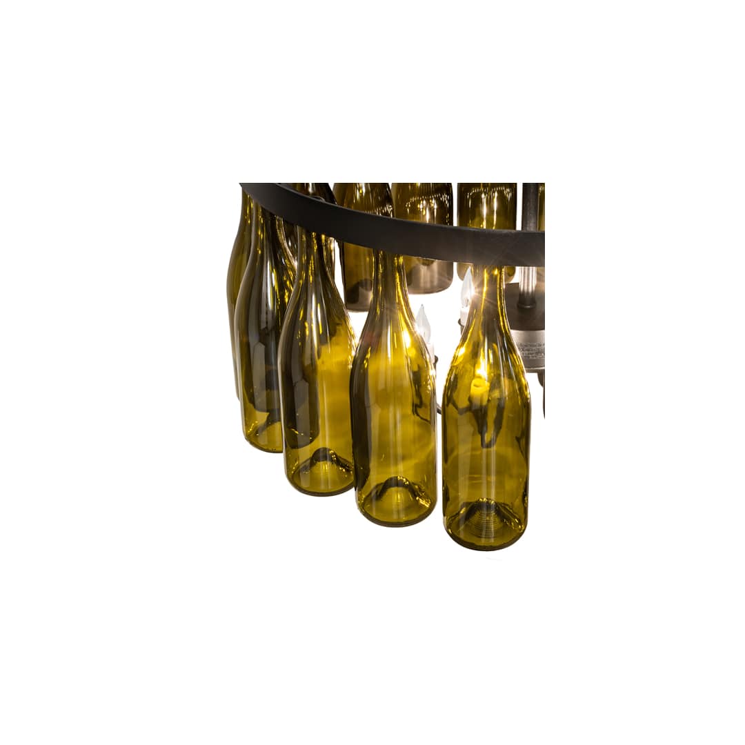 Tuscan Vineyard 6 Light 36" Wide Semi-Flush Drum Ceiling Fixture