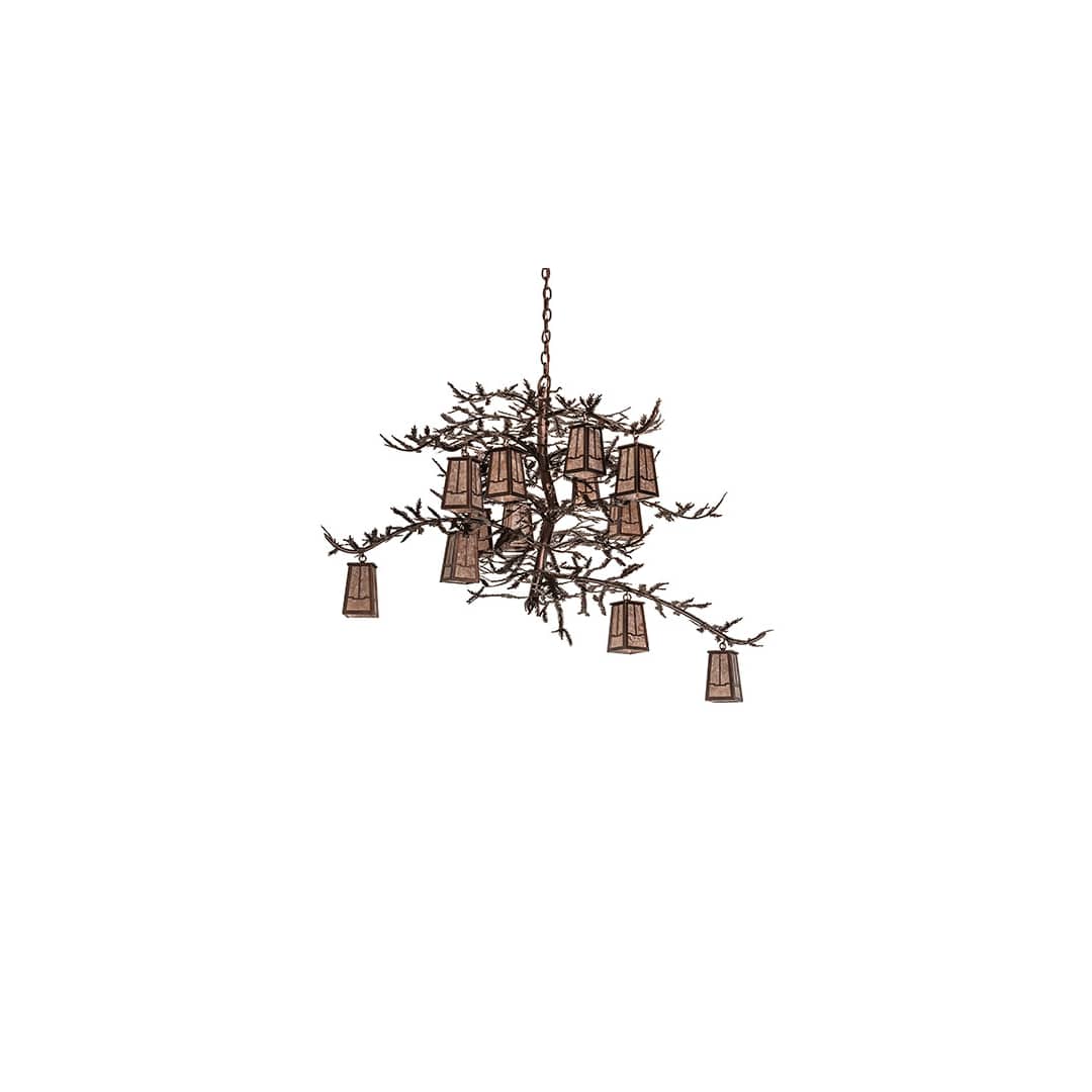 Pine Branch 12 Light 52" Wide Chandelier