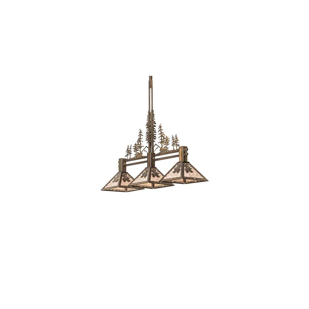 3 Light 45" Wide Linear Pendant
