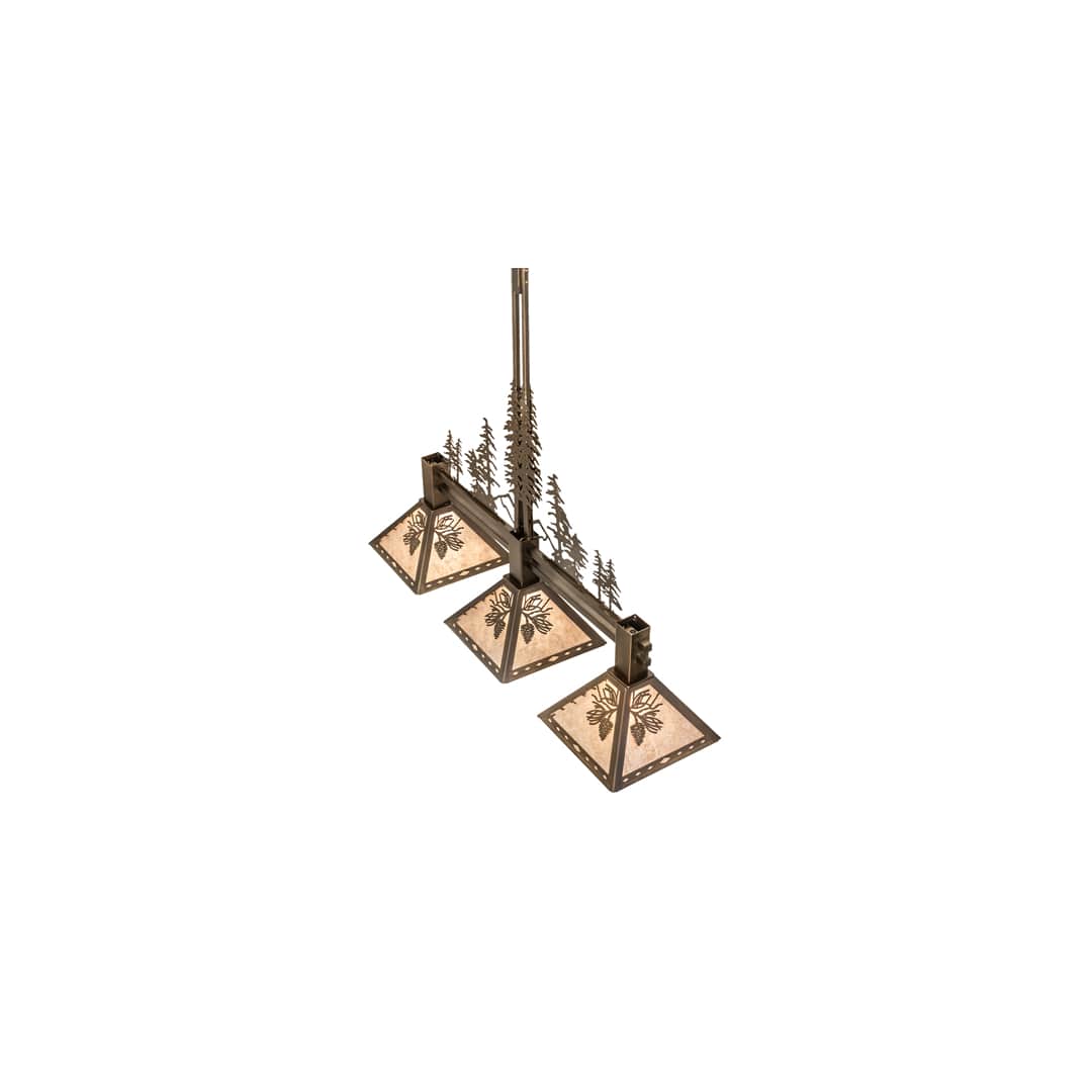 3 Light 45" Wide Linear Pendant