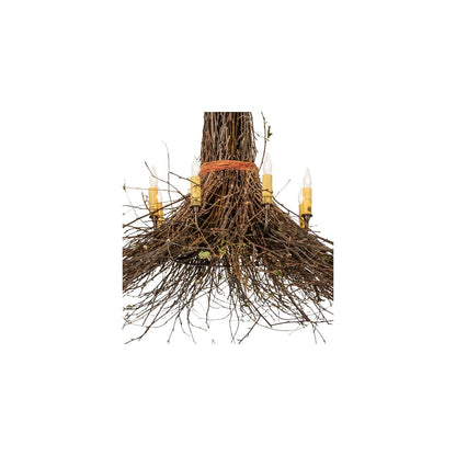 Twigs 8 Light 36" Wide Abstract Chandelier