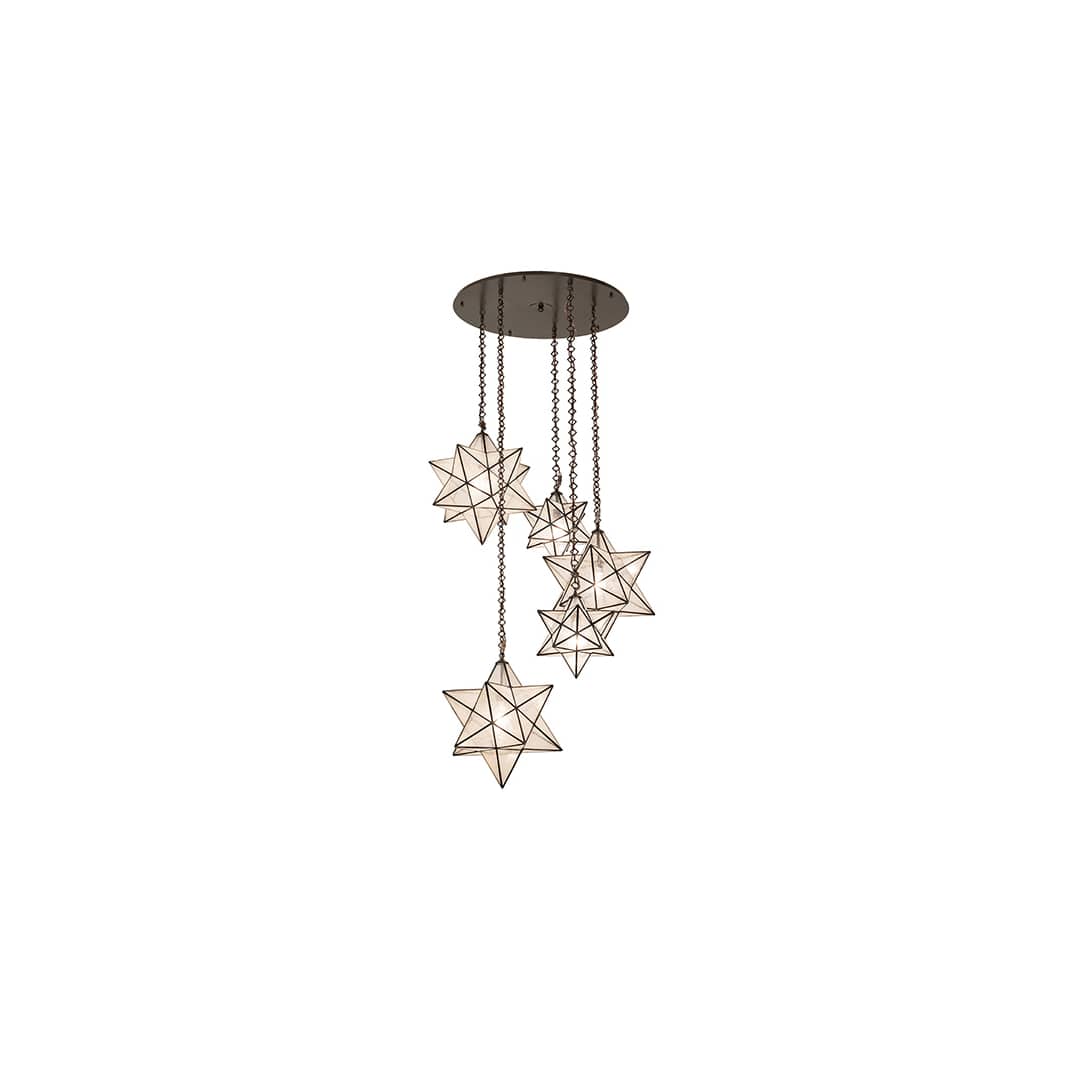 5 Light 38" Wide Multi Light Pendant