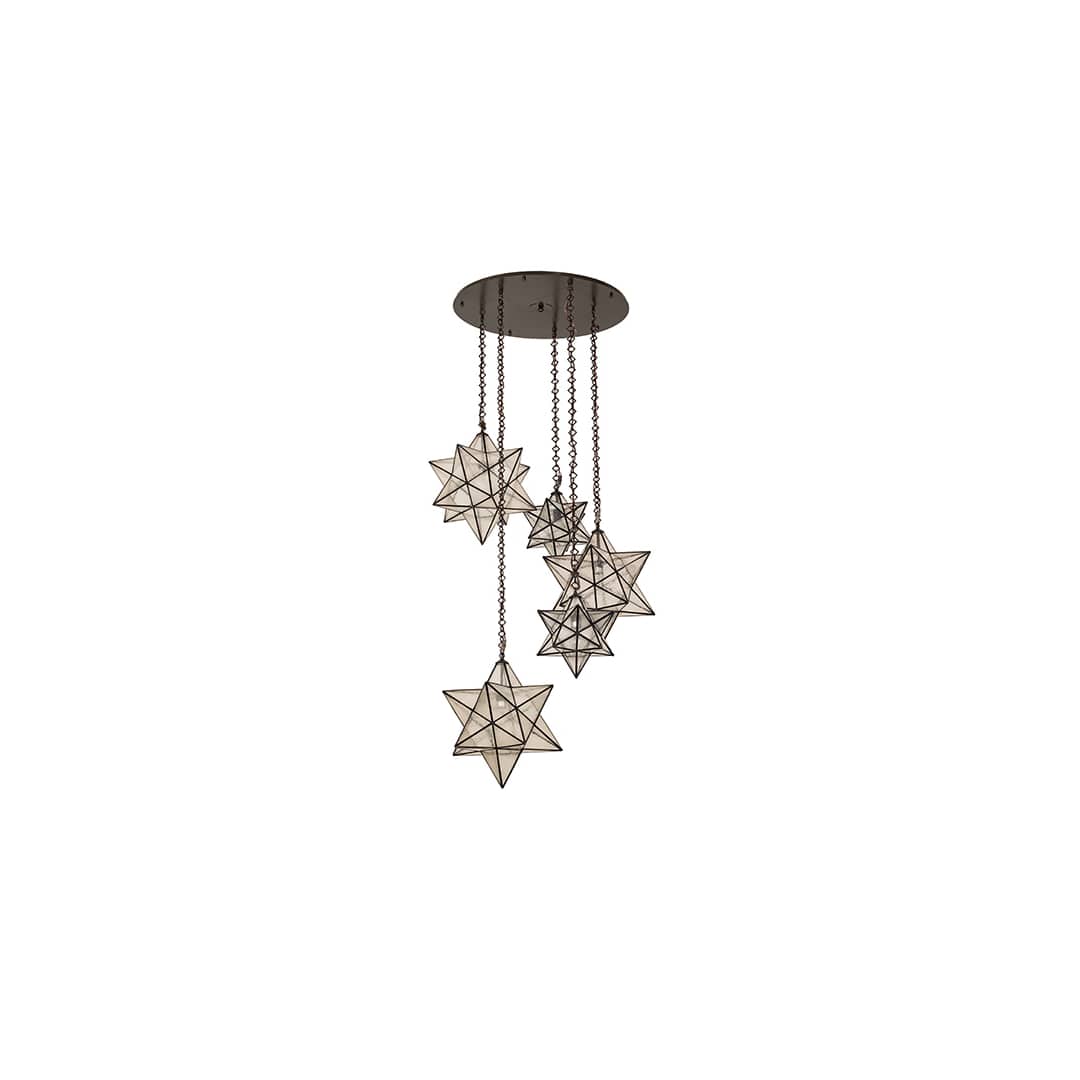 5 Light 38" Wide Multi Light Pendant