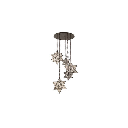 5 Light 38" Wide Multi Light Pendant