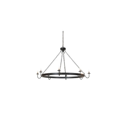 Suffolk 8 Light 60" Wide Taper Candle Ring Chandelier
