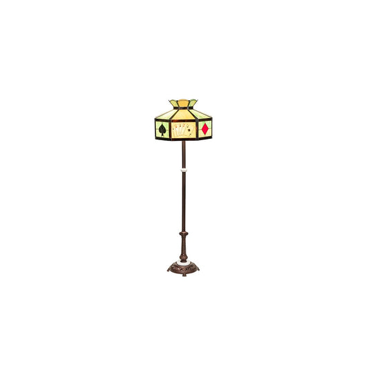 Poker Face 3 Light 63" Tall Buffet Floor Lamp