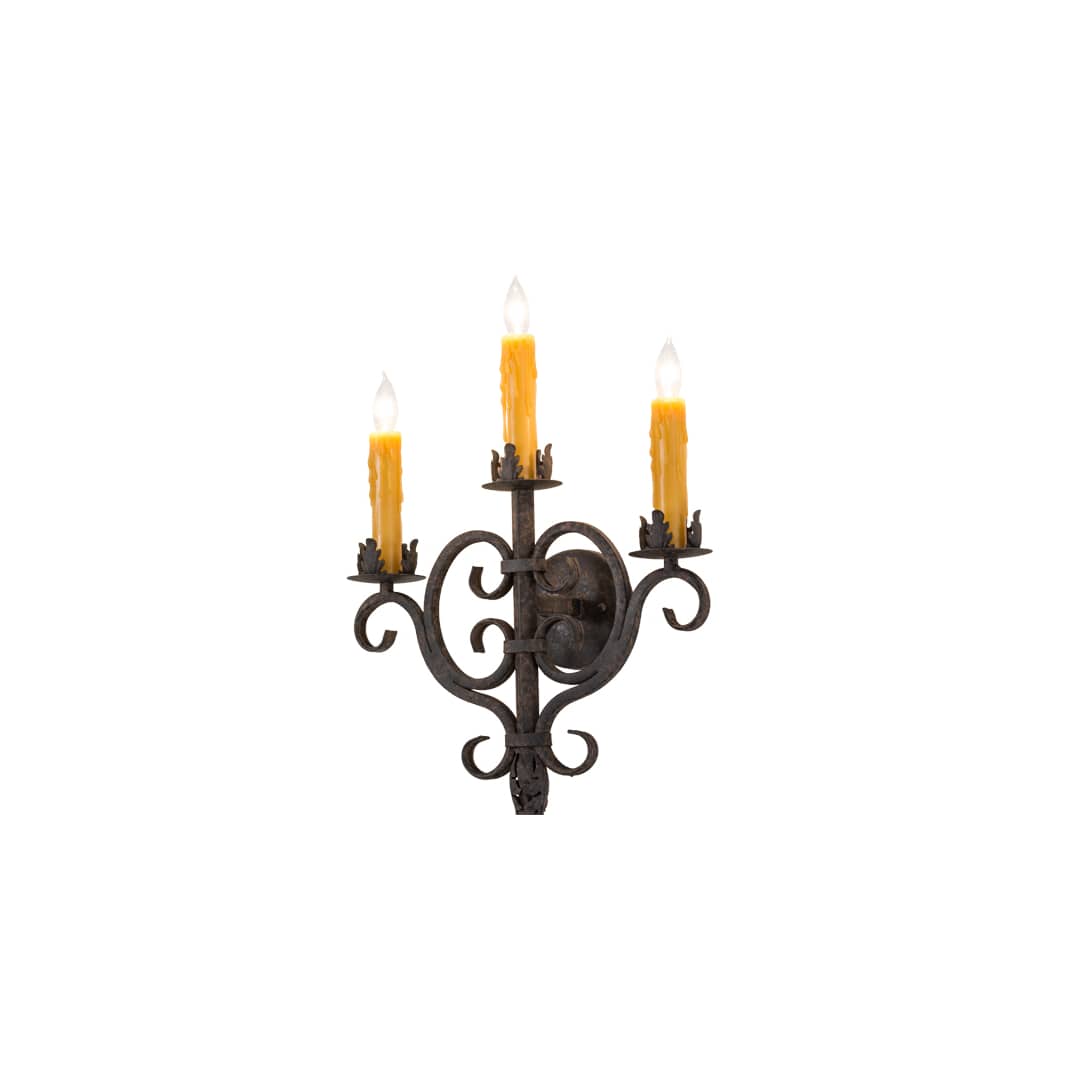 3 Light 74" Tall Wall Sconce