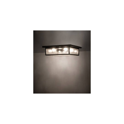 Mission Prime 4 Light 24" Wide Flush Mount Square Ceiling Fixture