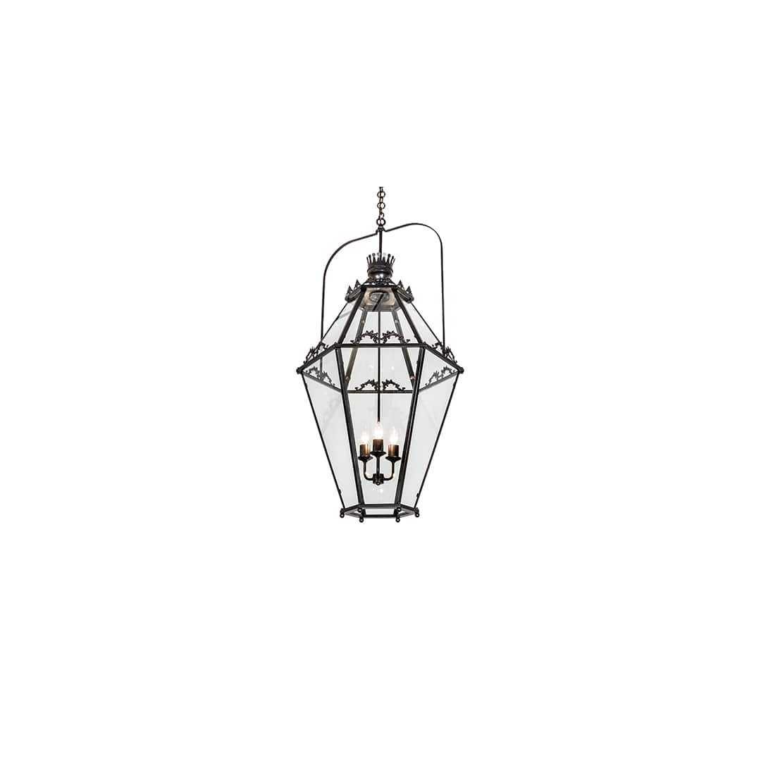 3 Light 26" Wide Taper Candle Pendant