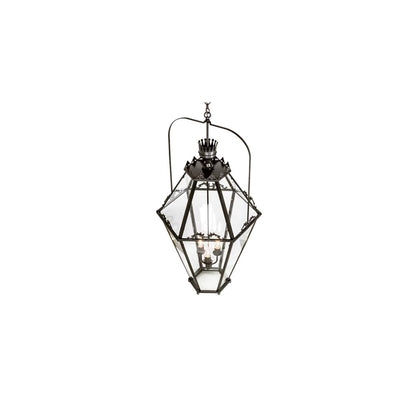 3 Light 26" Wide Taper Candle Pendant