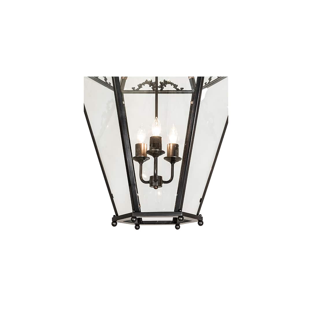 3 Light 26" Wide Taper Candle Pendant