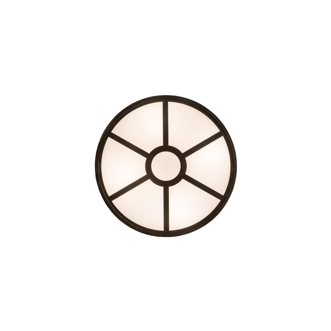Donya 4 Light 26" Wide Semi-Flush Drum Ceiling Fixture - Oil Rubbed Bronze Finish