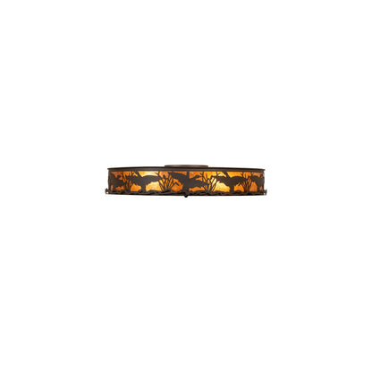 Ducks in Flight 4 Light 40" Wide Semi-Flush Drum Ceiling Fixture