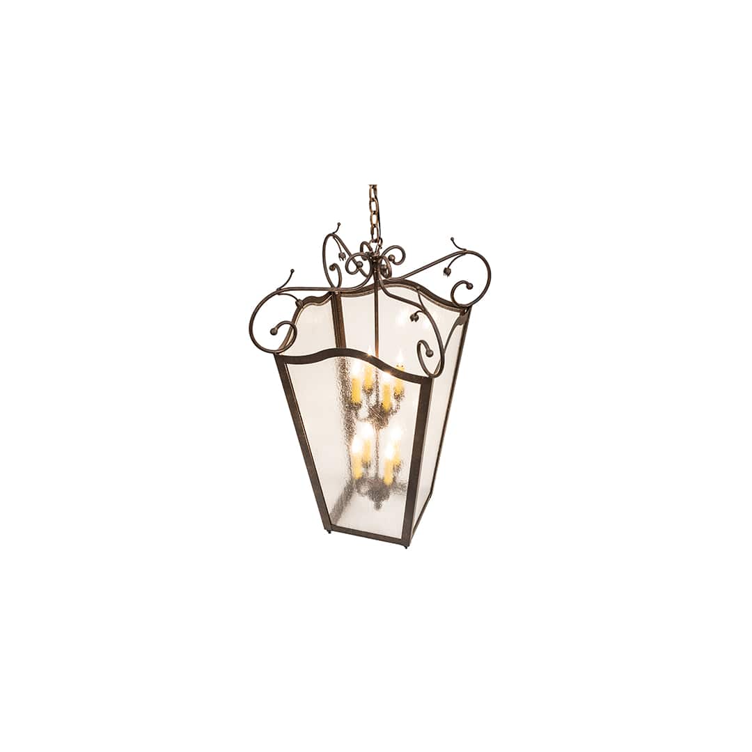 8 Light 29" Wide Taper Candle Pendant