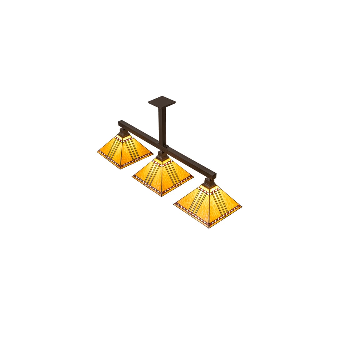 3 Light 48" Wide Linear Pendant