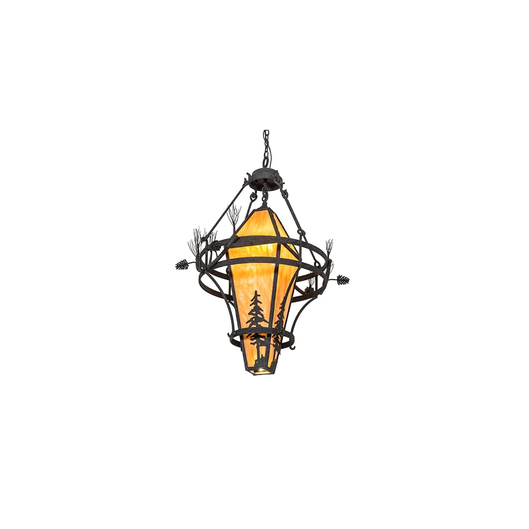 3 Light 36" Wide Pendant
