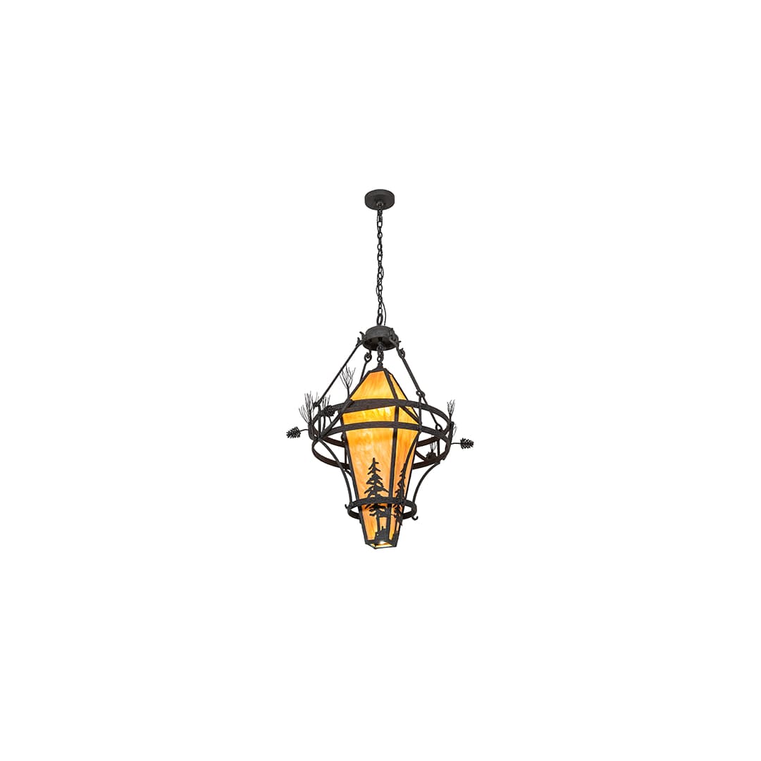 3 Light 36" Wide Pendant