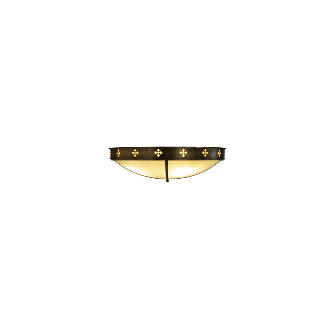 Byzantine 4 Light 36" Wide Flush Mount Bowl Ceiling Fixture