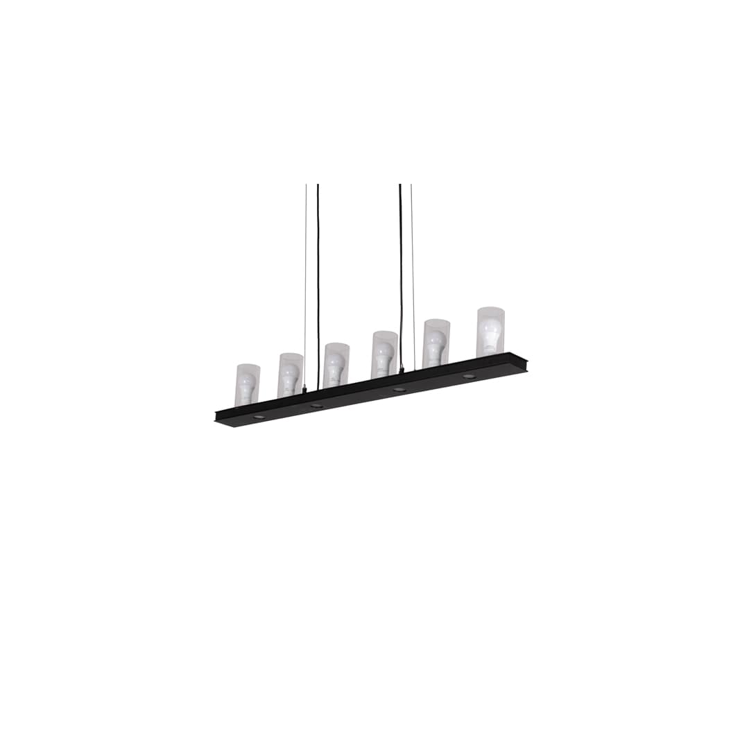 6 Light 44" Wide Linear Pendant