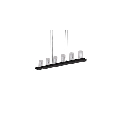 6 Light 44" Wide Linear Pendant