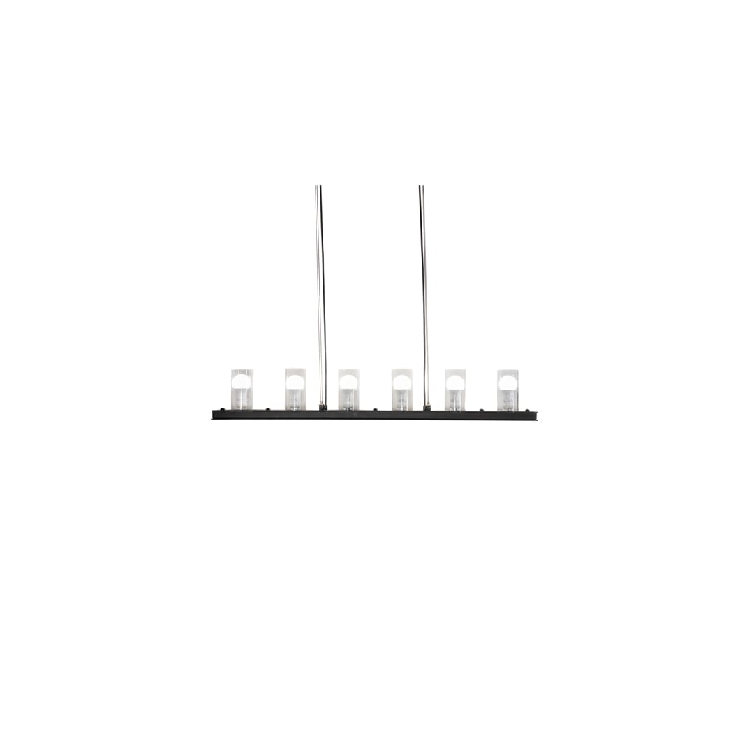 6 Light 44" Wide Linear Pendant