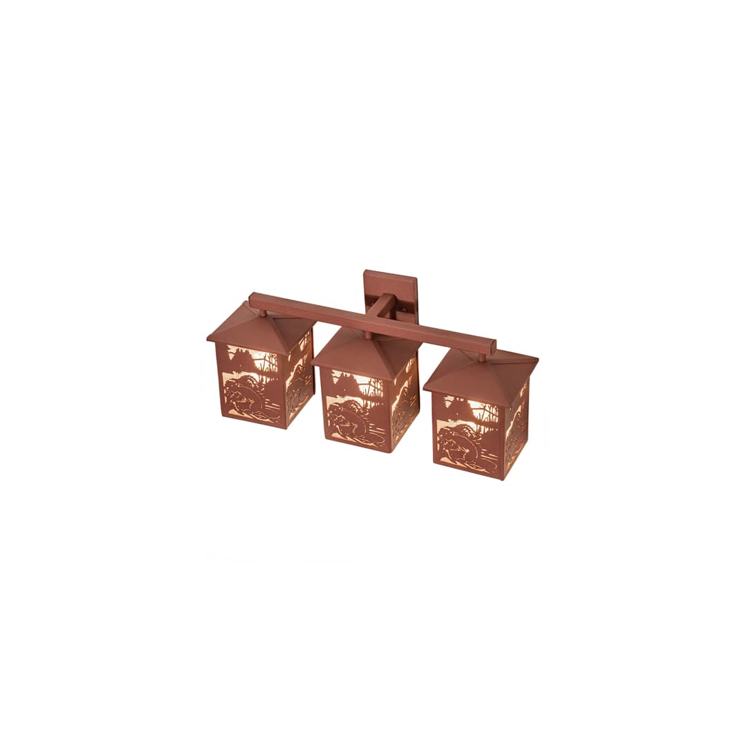 3 Light 13" Tall Wall Sconce