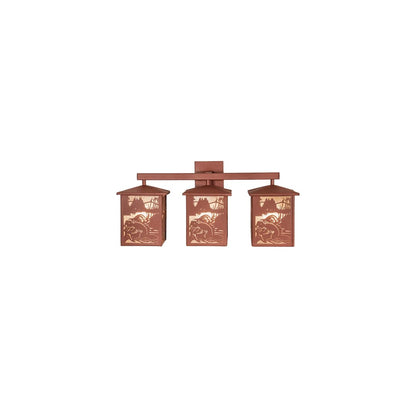 3 Light 13" Tall Wall Sconce