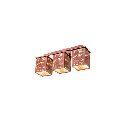 3 Light 13" Tall Wall Sconce