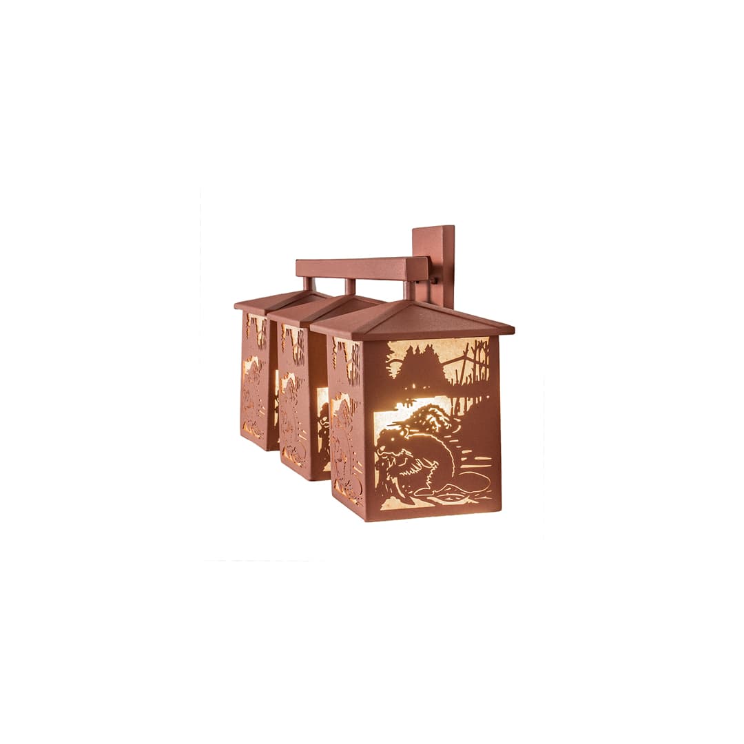 3 Light 13" Tall Wall Sconce