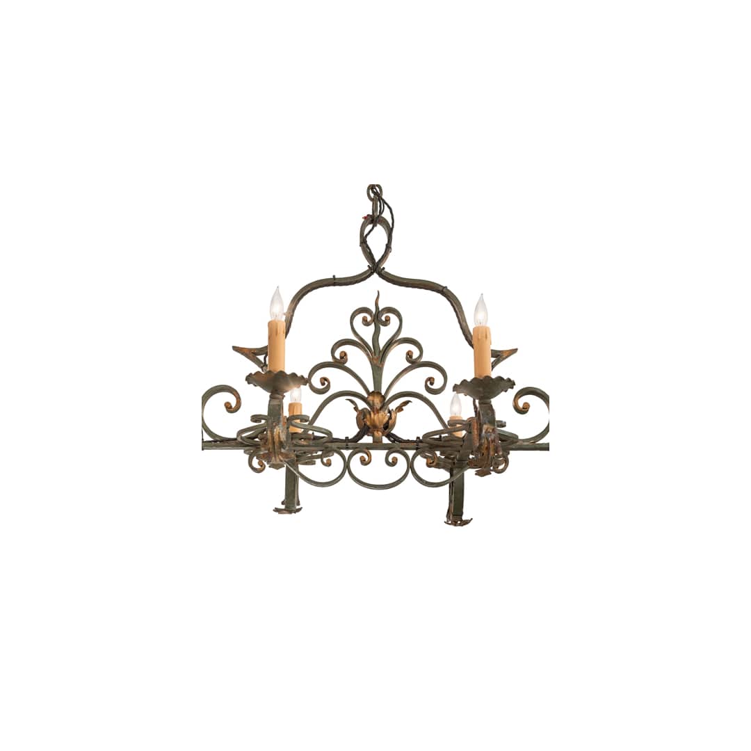 Long Rosalie 6 Light 25" Wide Taper Candle Style Chandelier