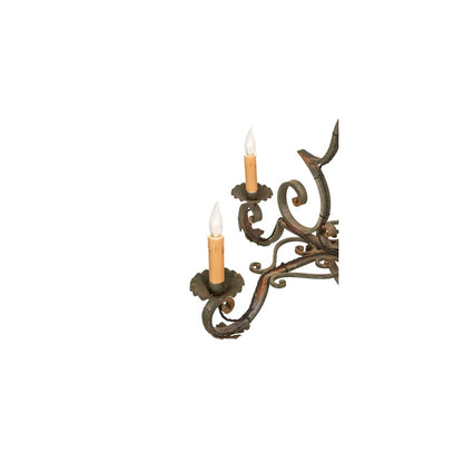 Long Rosalie 6 Light 25" Wide Taper Candle Style Chandelier