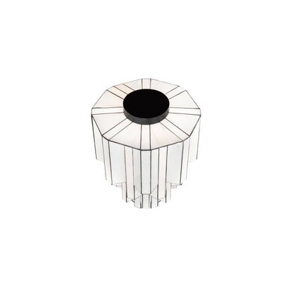 Paramount 24" Wide Flush Mount Waterfall Ceiling Fixture - Antique Iron Gate Finish - Medium Bulb Base