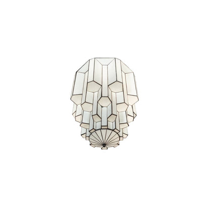 Paramount 24" Wide Flush Mount Waterfall Ceiling Fixture - Antique Iron Gate Finish - Medium Bulb Base