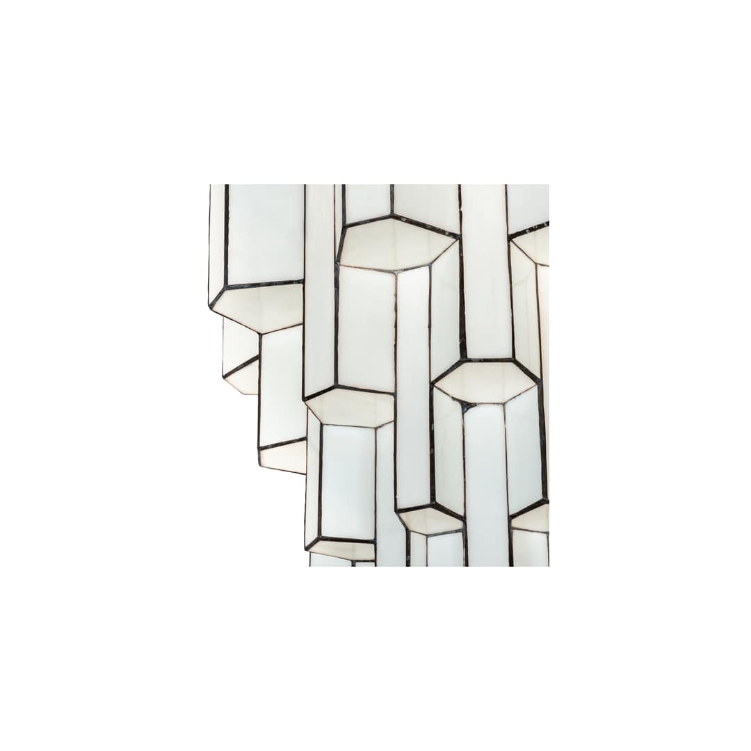 Paramount 24" Wide Flush Mount Waterfall Ceiling Fixture - Antique Iron Gate Finish - Medium Bulb Base