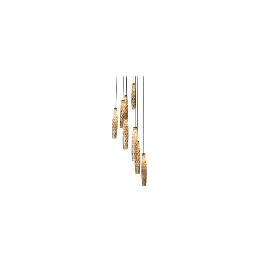 8 Light 48" Wide Multi Light Pendant