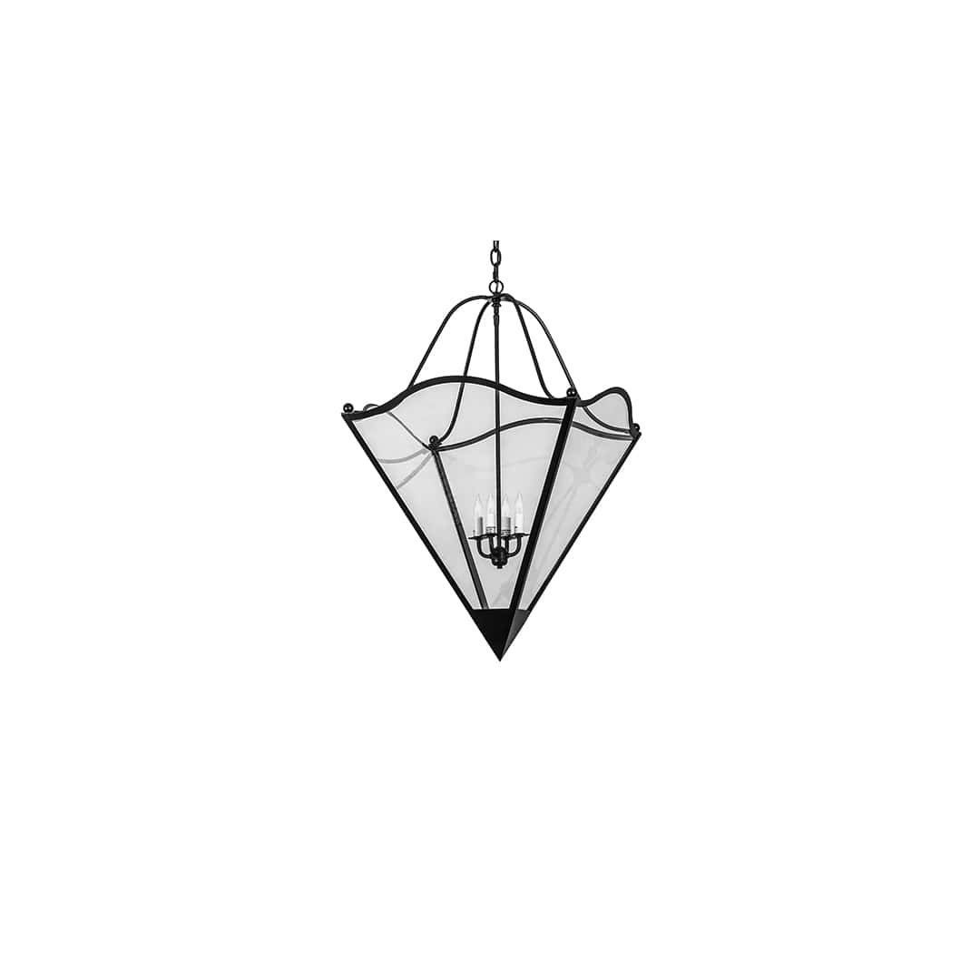4 Light 30" Wide Taper Candle Pendant