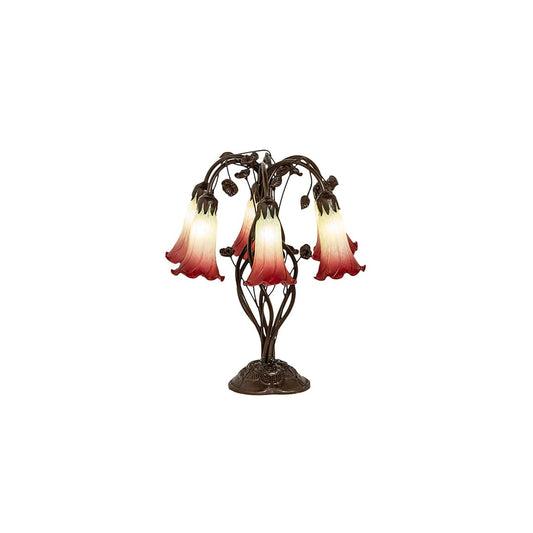 Tiffany Pond Lily 6 Light 19" Tall Buffet Table Lamp