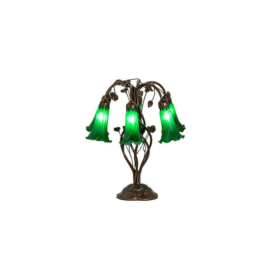 Tiffany Pond Lily 6 Light 19" Tall Buffet Table Lamp