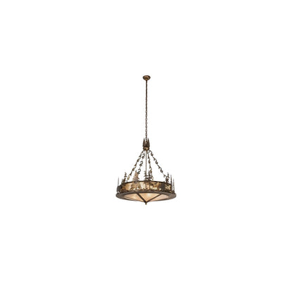 4 Light 24" Wide Abstract Pendant